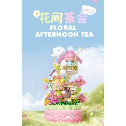 Gekkosha 803363 Xếp hình lắp ráp ghép mô hình Tìm kiếm cuộc phiêu lưu của kỳ lân giữa những bông hoa: Tiệc trà giữa những bông hoa Hộp nhạc