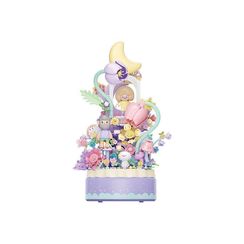 Gekkosha 803364 Xếp hình lắp ráp ghép mô hình Tìm kiếm cuộc phiêu lưu của kỳ lân giữa các loài hoa: Hộp nhạc khu vườn giấc mơ ngôi sao