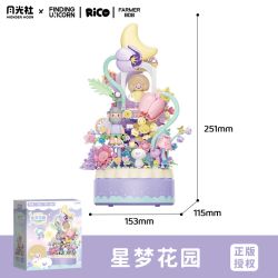 Gekkosha 803364 Xếp hình lắp ráp ghép mô hình Tìm kiếm cuộc phiêu lưu của kỳ lân giữa các loài hoa: Hộp nhạc khu vườn giấc mơ ngôi sao