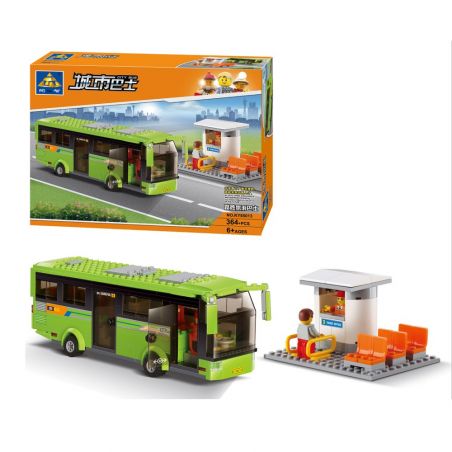 Kazi KY85013 85013 non  XE BUÝT THĂM QUAN THÀNH PHỐ bộ đồ chơi xếp lắp ráp ghép mô hình City CITY BUS 364 khối