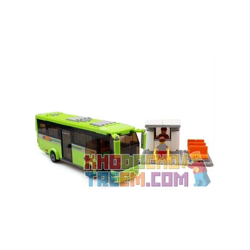 Kazi KY85013 85013 non  XE BUÝT THĂM QUAN THÀNH PHỐ bộ đồ chơi xếp lắp ráp ghép mô hình City CITY BUS 364 khối