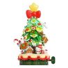 Gekkosha 803307 Xếp hình lắp ráp ghép mô hình Gia đình Sanrio: Hộp nhạc cây thông Noel mùa đông ấm áp