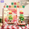 Gekkosha 803307 Xếp hình lắp ráp ghép mô hình Gia đình Sanrio: Hộp nhạc cây thông Noel mùa đông ấm áp