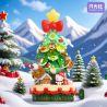 Gekkosha 803307 Xếp hình lắp ráp ghép mô hình Gia đình Sanrio: Hộp nhạc cây thông Noel mùa đông ấm áp