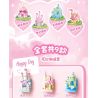 GUDI 40804 Castle Fridge Magnet Xếp hình lắp ráp ghép mô hình Nam châm tủ lạnh mini Castle