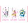 GUDI 40804 Castle Fridge Magnet Xếp hình lắp ráp ghép mô hình Nam châm tủ lạnh mini Castle