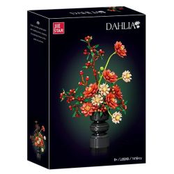 JIESTAR JJ9249 Dahlia Xếp hình lắp ráp ghép mô hình thược dược
