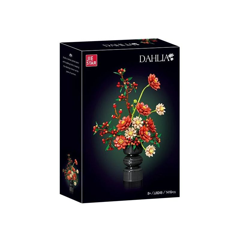 JIESTAR JJ9249 Dahlia Xếp hình lắp ráp ghép mô hình thược dược