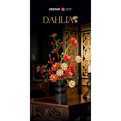 JIESTAR JJ9249 Dahlia Xếp hình lắp ráp ghép mô hình thược dược