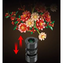 JIESTAR JJ9249 Dahlia Xếp hình lắp ráp ghép mô hình thược dược