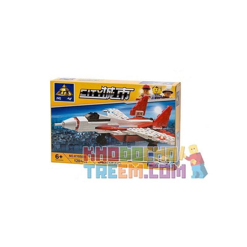 Kazi KY85005 85005 non  MÁY BAY CHIẾN ĐẤU bộ đồ chơi xếp lắp ráp ghép mô hình City Thành Phố 120 khối