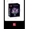 JIESTAR JJ9258 Xếp hình lắp ráp ghép mô hình bó hoa màu tím