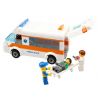 Kazi KY85010 85010 non  XE CỨU THƯƠNG bộ đồ chơi xếp lắp ráp ghép mô hình City CITY RESCUE AMBULANCE COPS Thành Phố 199 khối