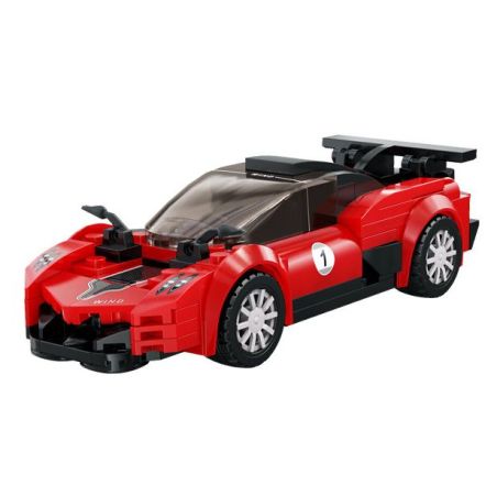 CaDA DoubleE C55059 Xếp hình lắp ráp ghép mô hình Linh Phong cánh đỏ 1:32