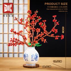 DK 3040 Black Knife Xếp hình lắp ráp ghép mô hình Mận sáp đỏ