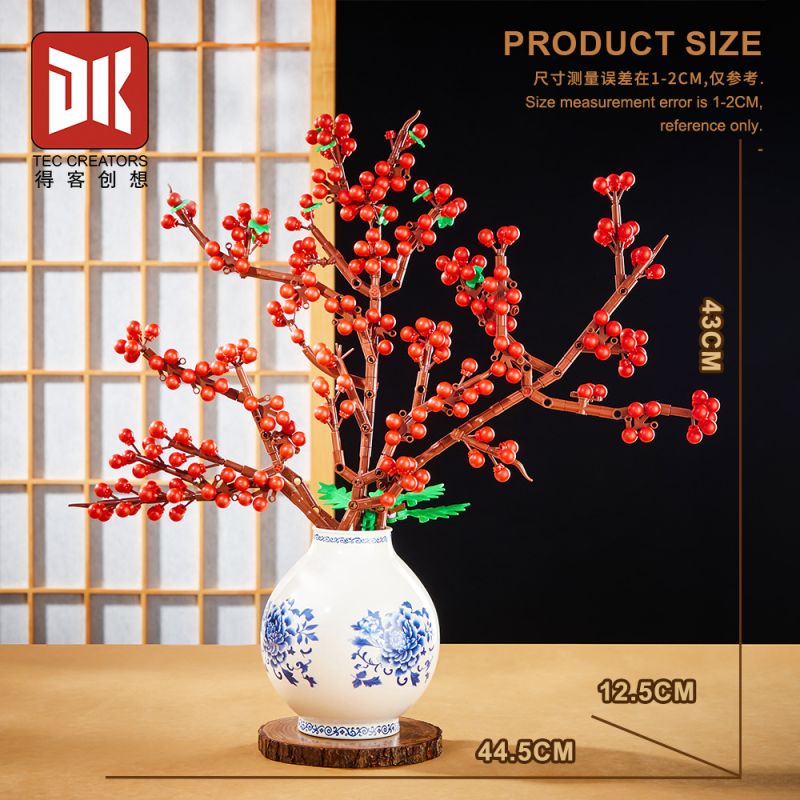 DK 3040 Black Knife Xếp hình lắp ráp ghép mô hình Mận sáp đỏ