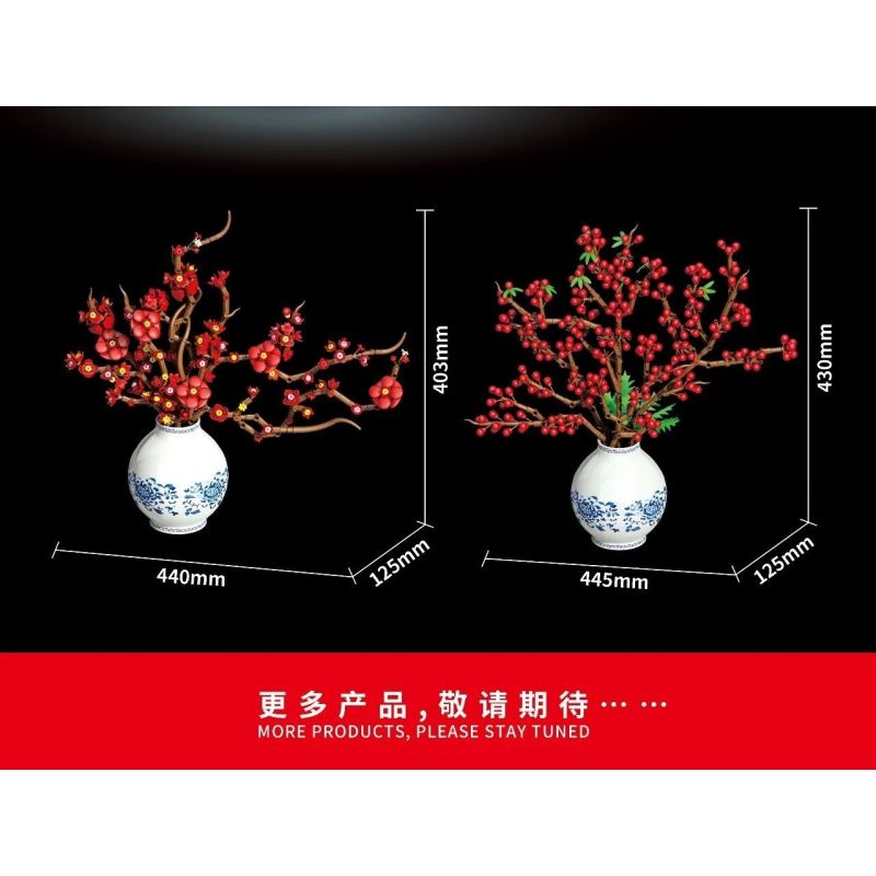 DK 3040 Black Knife Xếp hình lắp ráp ghép mô hình Mận sáp đỏ