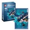 DK 3038 Photo Frame of Shark Xếp hình lắp ráp ghép mô hình Khung ảnh cá mập