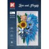 DK 3037 Lion and Flowers Xếp hình lắp ráp ghép mô hình Khung ảnh sư tử hoa khô