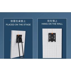 DK 3037 Lion and Flowers Xếp hình lắp ráp ghép mô hình Khung ảnh sư tử hoa khô