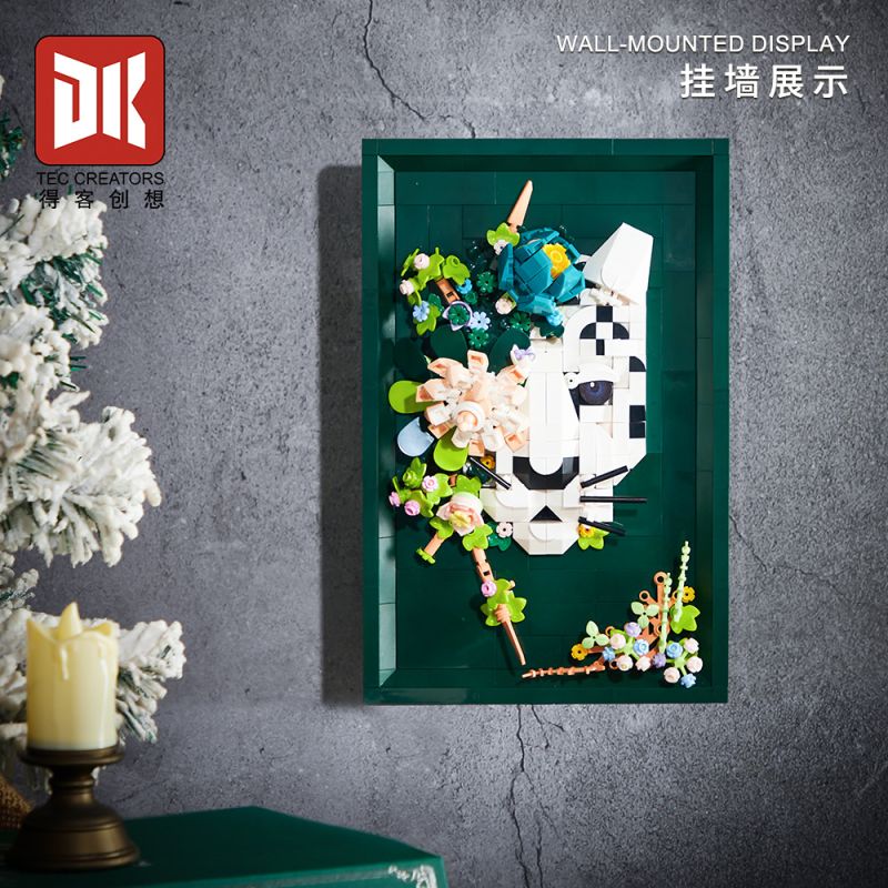 DK 3039 Photo Frame Xếp hình lắp ráp ghép mô hình Khung ảnh hoa khô báo tuyết