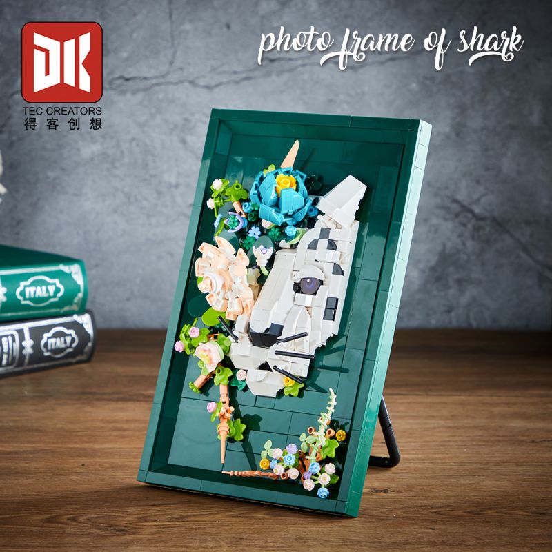 DK 3039 Photo Frame Xếp hình lắp ráp ghép mô hình Khung ảnh hoa khô báo tuyết