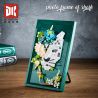 DK 3039 Photo Frame Xếp hình lắp ráp ghép mô hình Khung ảnh hoa khô báo tuyết