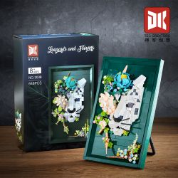 DK 3039 Photo Frame Xếp hình lắp ráp ghép mô hình Khung ảnh hoa khô báo tuyết