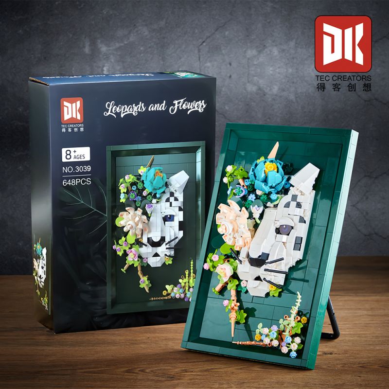 DK 3039 Photo Frame Xếp hình lắp ráp ghép mô hình Khung ảnh hoa khô báo tuyết