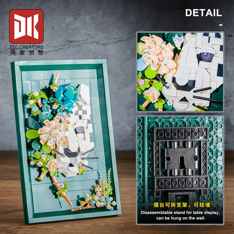 DK 3039 Photo Frame Xếp hình lắp ráp ghép mô hình Khung ảnh hoa khô báo tuyết