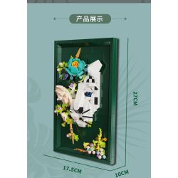 DK 3039 Photo Frame Xếp hình lắp ráp ghép mô hình Khung ảnh hoa khô báo tuyết