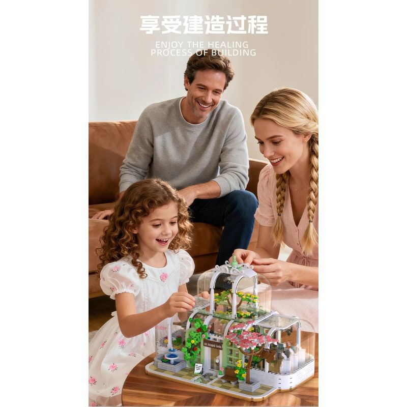 Xbert 66105 Dream Botanical Garden Xếp hình lắp ráp ghép mô hình Vườn bách thảo tưởng tượng