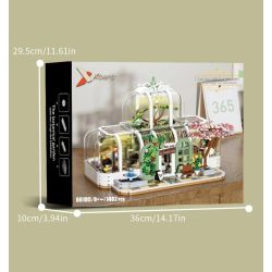 Xbert 66105 Dream Botanical Garden Xếp hình lắp ráp ghép mô hình Vườn bách thảo tưởng tượng