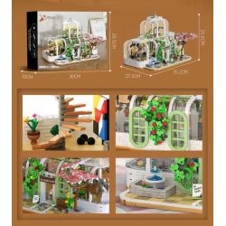 Xbert 66105 Dream Botanical Garden Xếp hình lắp ráp ghép mô hình Vườn bách thảo tưởng tượng