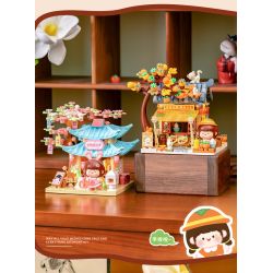 Femibox S44064 ROROJUMP Xếp hình lắp ráp ghép mô hình Nước sốt thịt: Nước sốt UPUP Khổng Tử RORO Xiaofu