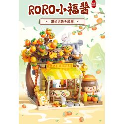 Femibox S44065 ROROJUMP Xếp hình lắp ráp ghép mô hình Nước sốt thịt: Nước sốt Miaojie Taohuaguan RORO Xiaofu