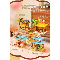 Femibox S44066 ROROJUMP Xếp hình lắp ráp ghép mô hình Nước Sốt Thịt: Nước Sốt RORO Xiaofu Đền Thịnh Vượng