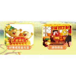 Femibox S44066 ROROJUMP Xếp hình lắp ráp ghép mô hình Nước Sốt Thịt: Nước Sốt RORO Xiaofu Đền Thịnh Vượng