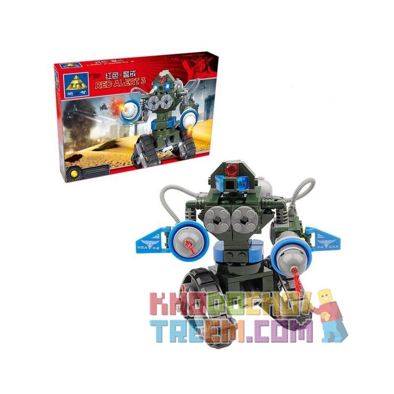 Kazi KY81004 81004 non  ROBOT BÁNH XÍCH bộ đồ chơi xếp lắp ráp ghép mô hình Red Alert 3 RED ALERT 3 COMING TANK X2 Báo Động Đỏ 3 168 khối