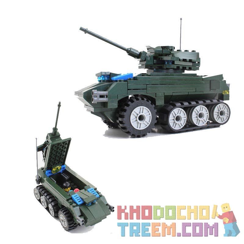 Kazi KY81003 81003 non  XE TĂNG CHỞ QUÂN bộ đồ chơi xếp lắp ráp ghép mô hình Red Alert 3 RED ALERT 3 INFANTRY CARS Báo Động Đỏ 3 150 khối