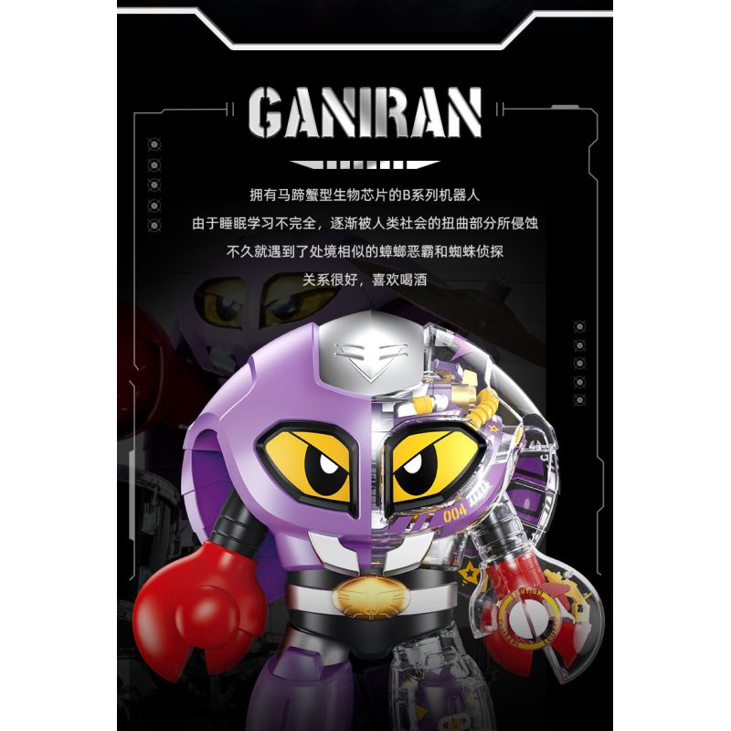 Femibox S48004 B-ROBO 004 Ganiran Xếp hình lắp ráp ghép mô hình Kho báu thiết giáp sắt: Bọ cạp Lai Lai Góc nhìn Mecha