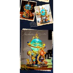 Femibox S5302 Retro Globe Xếp hình lắp ráp ghép mô hình Hành tinh cổ điển