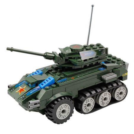 Kazi KY81003 81003 non  XE TĂNG CHỞ QUÂN bộ đồ chơi xếp lắp ráp ghép mô hình Red Alert 3 RED ALERT 3 INFANTRY CARS Báo Động Đỏ 3 150 khối