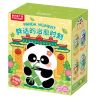 Femibox S5437 Panda Moment Xếp hình lắp ráp ghép mô hình Khoảnh khắc chữa bệnh của Panda Nam châm tủ lạnh Panda 4 loại