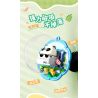 Femibox S5437 Panda Moment Xếp hình lắp ráp ghép mô hình Khoảnh khắc chữa bệnh của Panda Nam châm tủ lạnh Panda 4 loại