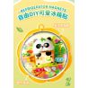 Femibox S5437 Panda Moment Xếp hình lắp ráp ghép mô hình Khoảnh khắc chữa bệnh của Panda Nam châm tủ lạnh Panda 4 loại