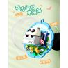 Femibox S5437 Panda Moment Xếp hình lắp ráp ghép mô hình Khoảnh khắc chữa bệnh của Panda Nam châm tủ lạnh Panda 4 loại