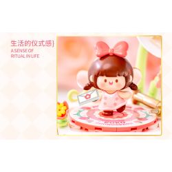 Femibox S5439 Gramophone Xếp hình lắp ráp ghép mô hình Bolognese: Máy hát hoa hồng