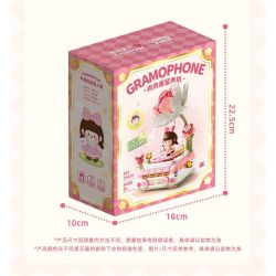 Femibox S5439 Gramophone Xếp hình lắp ráp ghép mô hình Bolognese: Máy hát hoa hồng