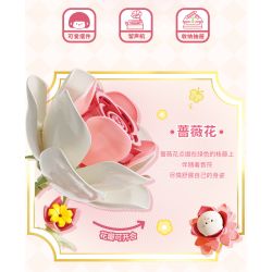 Femibox S5439 Gramophone Xếp hình lắp ráp ghép mô hình Bolognese: Máy hát hoa hồng